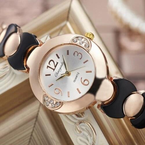 Vintage Color Watch Unique Womens wristwatch Crystals Stainless Steel Bracelet Watch Female Hour Hot Sale Reloj Drop Shipping