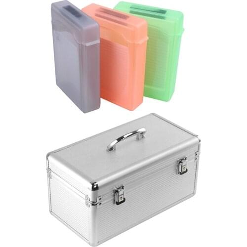 5 PCS 3.5 inch IDE Sata HDD External Case & Aluminum & Eva Protection for 8 x 3.5 & 6 x 2.5 Inch Hard Drive