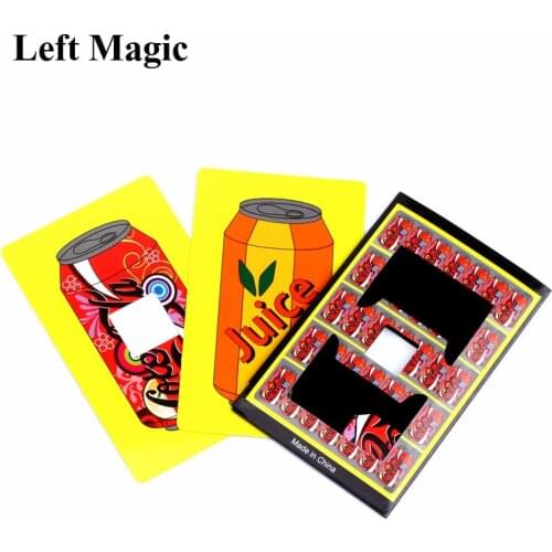 Funny Cola Change Juice Magic Tricks Close Up Magic Props Cards Magic Mentalism illusion Children Toys Easy to do C2012