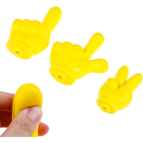Hot sale 10cm Cute Yellow Finger Car Antenna Topper Eva Decorative Car Topper Balls