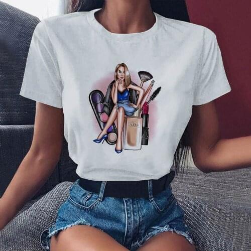 Graphic Tees shirt Lips Eyebrows Women Summer T shirt T shirt Femme Streetwear Woman Short Sleeve Clothes