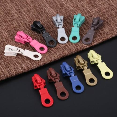 10Pc 5# Zip Puller Slider Metal Zipper Sliders Zipper Head DIY Sewing Garment Clothes Bag Repair DIY Craft Accessories