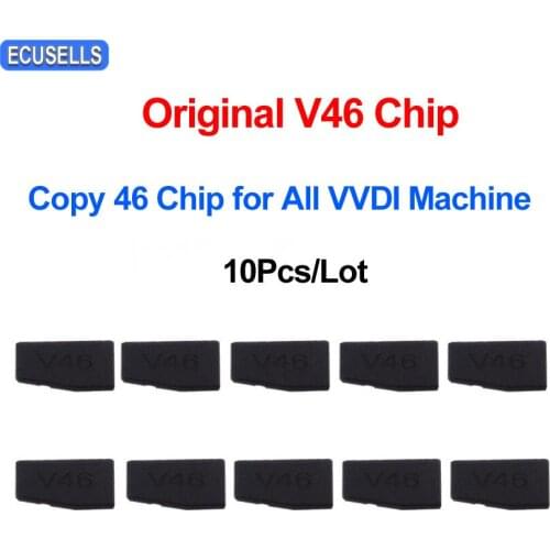 10Pcs/Lot V46 Copiable 46 Chip Original V46 Cemamic Car Key Chip Support VVDI Full Series of Machines Compatible with All Models