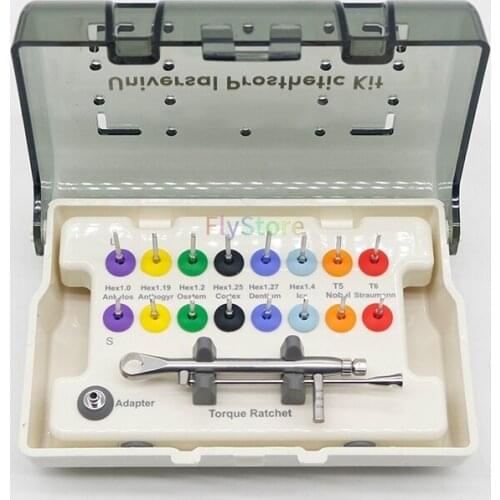 16 Pcs/set Screw Driver Dental Implant Screwdriver Universal Restoration Tools Kit Repair Torque Wrench Screw Driver