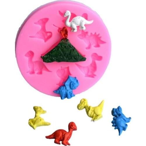 3D Silicone Cake Mould Dinosaur Shape DIY Chocolate Fondant Sugar Craft Molds Pastry Baking Decorating Mold Silicone mold