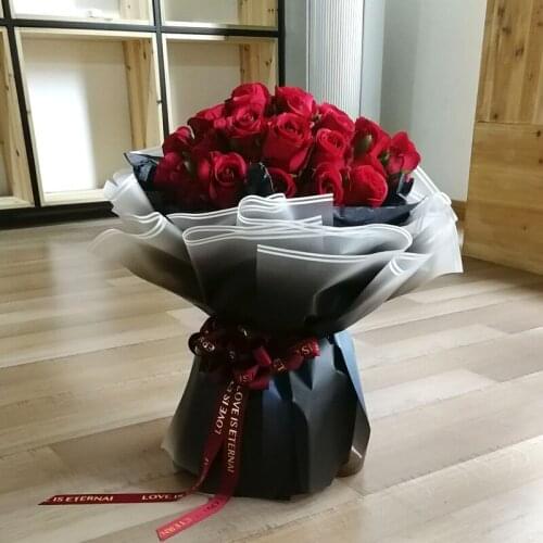 20pcs/lot 60x60cm Korean Flowers Wrapping Paper Gradient Color Waterproof Papers Gift Bouquet Packaging Kraft Paper Materials