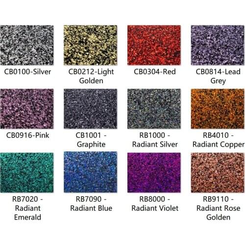 Acrylic (PMMA) 1-Sided Chunky Glittering 2.5mm Sheets for Jewelry, Crafts, Art Works, Decoration - 12 Colors/11 Sizes Available