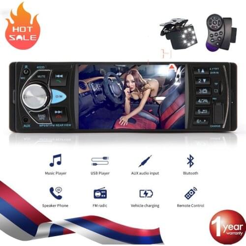 Car radio 1din stereo mp5 mp3 bluetooth radio fm usb autoradio 4.1 Inch Support Rear view Mirrolink Steering Wheel Control 12v
