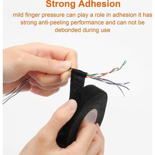 Automotive Wiring Harness Cloth Tape High Temp Wire Harness Wrapping Tape for Auto Electrical Wrap, Protection