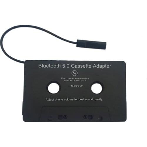 Car Bluetooth Audio Cassette To Aux Adapter For Smartphones Cassette Adapter For Universal Auto Built-in Battery