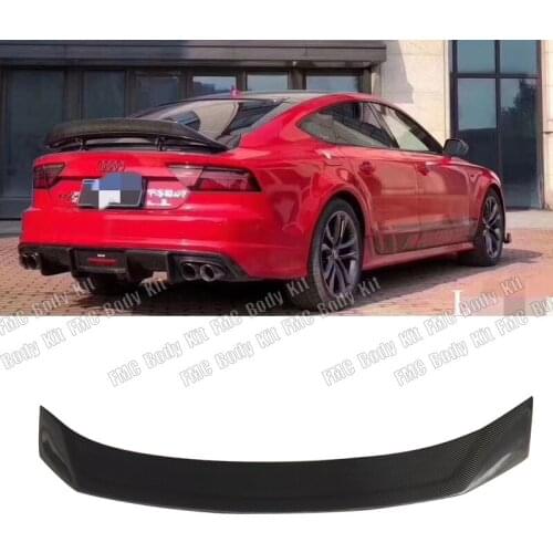Carbon Fiber Car Rear Wing Trunk Lip Spoiler For Audi A7 S7 RS7 2013 2014 2015 2016 Karztec Style