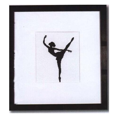 FREE Shipping Top Grade cross stitch Ballet Silhouette, Ballerina