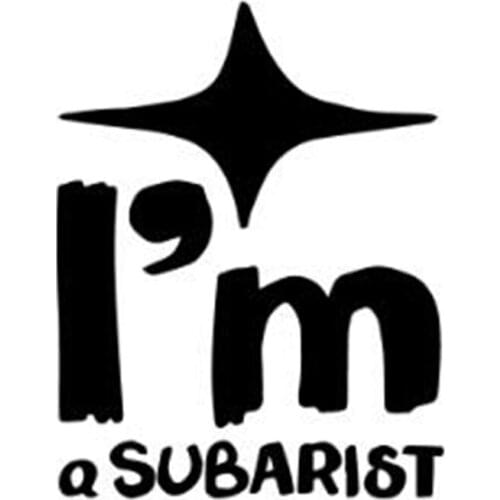 Black/Silver Interesting I'm A Subarist Car Stickers Car Accessories Funny Vinyl Car-Styling Car Decals Decor C594