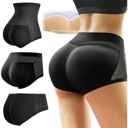 Women Sponge Padded Push Up Panties Butt Lifter Fake Ass Briefs Butt Hip Enhancer Seamless Control Panties Buttocks Lingerie