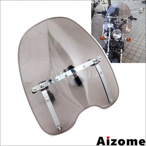 Smoke Windshield Windshield For 1969-2017 Yamaha Royal Road V Star V-Star 250 650 950 1100 1300 1600 Vmax 1200 1700 1900