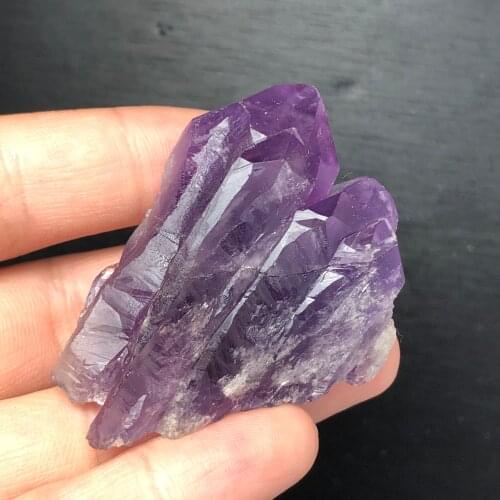 Natural irregular fantasy amethyst irregular crystal column, meditative reiki healing home decoration decoration
