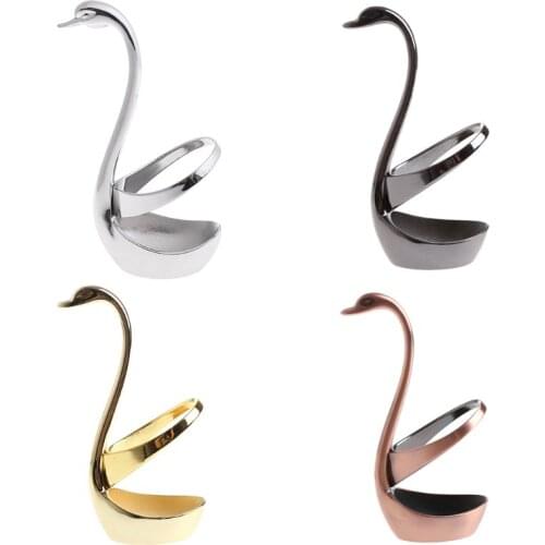 Swan Spoon Holder Table Tableware for Coffee Spoons Fruit Forks Cutlery Decor