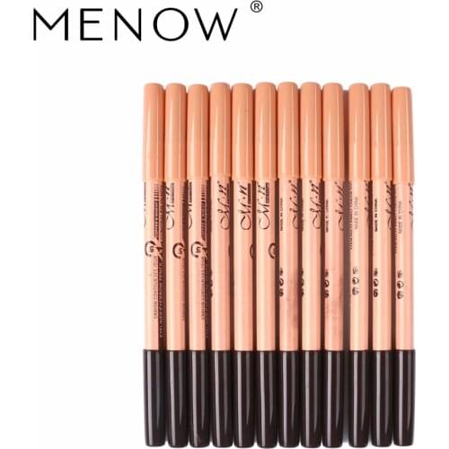 Menow Brand 12 pieces Concealer + Eyebrow Pencil 2 in 1 Makeup Two-headed Pencils Professional Concealer Face Powder P09015
