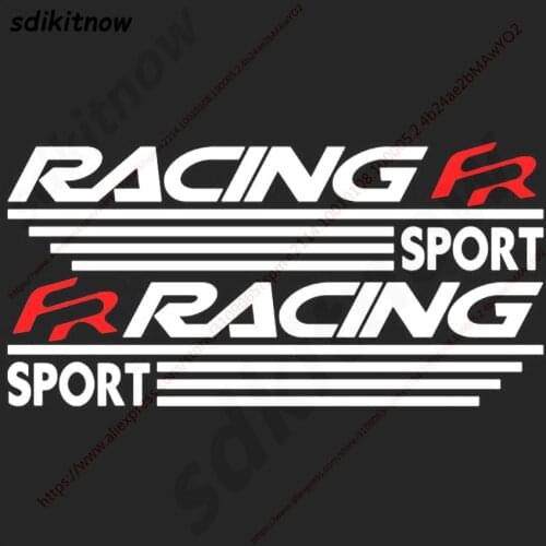 2PCS Car Spain FR Racing Sports Sticker Rearview Mirror Decal Styling Accessories For Seat Leon Cupra Ibiza Altea Exeo