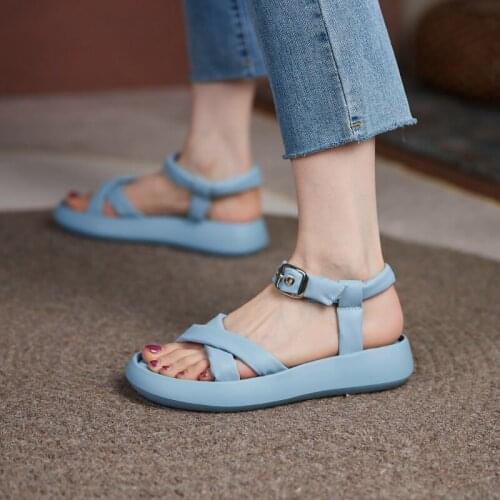 SKLFGXZY New Summer Women Sandals Comfortable Womens Shoes The Roman Style Beach Sandals