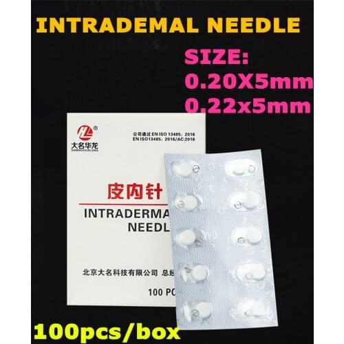Press Needle 100 Intradermal Needles Disposable Acupuncture Beauty Massage Needle Tip Smooth Skin Into Quickly
