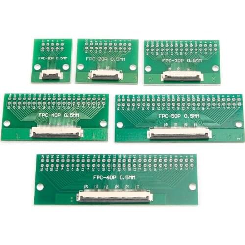 0.5mm FPC/FFC To 2.54mm FPC/FFC SMT PCB Converter Board Welding With Connector