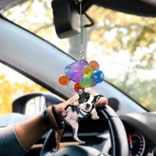 Cat And Dog Car Hanging Ornament With Colorful Balloon Car Hanging Ornament Car Interior Decor Home Decoration Dropshippin