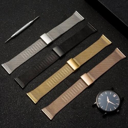 20 22mm Milanese Loop smart Watch Strap Stainless Steel Bracelet for Samsung Galaxy watch 46mm/42mm/active 2/Gear S3 Huawei GT2
