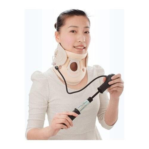 Cushion cervical traction inflatable neck collar cervical spondylosis massage stretch therapy neckband care