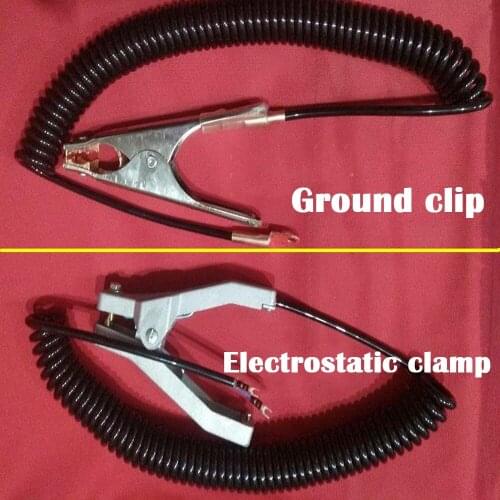 Spiral electrostatic clamp grounding clamp electrostatic alarm petrochemical tank grounding electrostatic clamp spring wire
