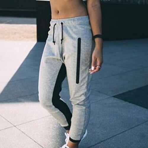 Sports pants women Fashion Women Elastic Waist Casual Trousers Fitness Sports Jogging Running Pants Sports Leggings For Womens