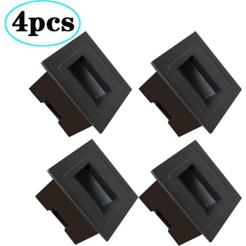 4pcs 3w led Stair Light with Embedded box Aluminum Step Lights Outdoor LED Wall Lamp Footlight Waterproof IP65