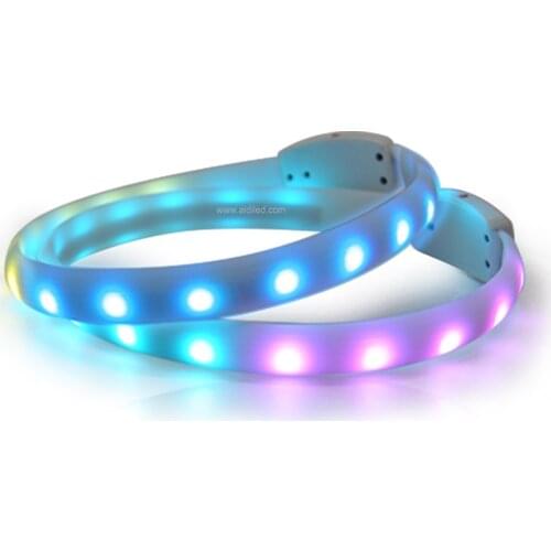 USB Rechargeable LED Glowing Pet Dog Collar Pet Luminous Flashing Necklace Outdoor Walking Dog Night Safety Collar Pet Supplies