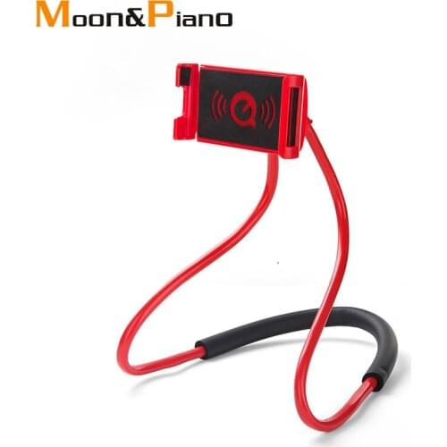 Mobile Phone Holder Universal Lazy Necklace Bracket Hanging Neck Stand 360 Degree Convenient Phones Holders For Cellphone