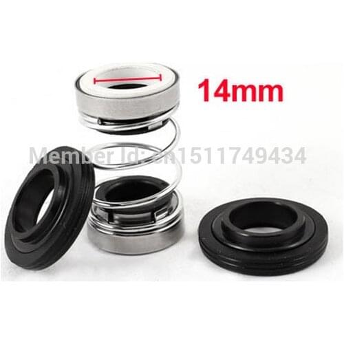 Single Coil Spring Water Pump Mechanical Shaft Seal 14mm Diameter 2pcs