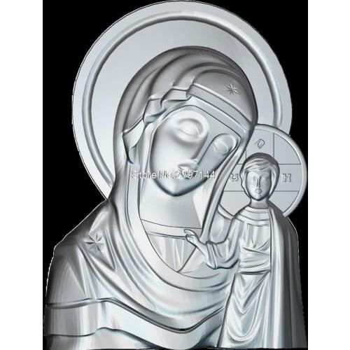 High quality New 3D model for cnc Sf_Maria_cu_Pruncul 3D carved figure sculpture machine in STL file Religion