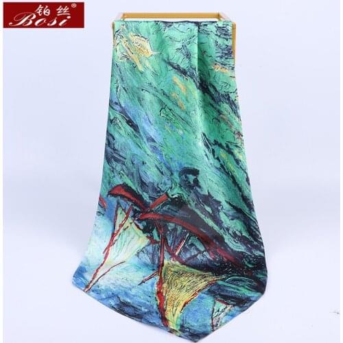 Silk Satin Scarf Multicolor print Square Fashion big Scarfs for Women 70*70 cm elegant blue Hijab Shawl Ladies Scarves wholesale