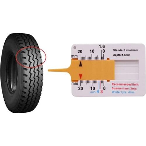 1pcs Auto Car Tyre Tread Depthometer Depth Indicator Gauge Gage Motorcycle Trailer Van Wheel Measure Tool Tire Repair Tools