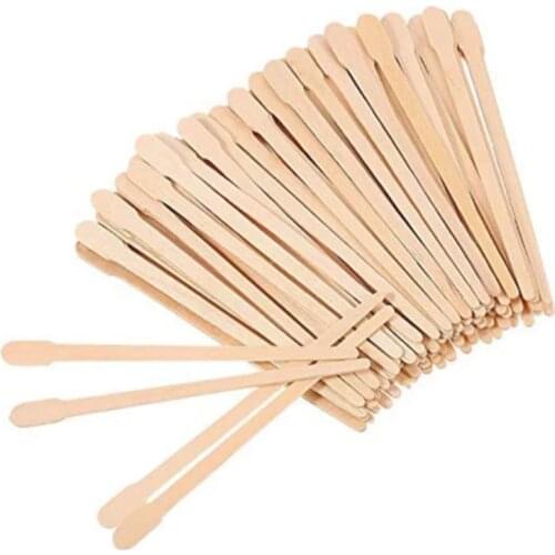 10pcs Disposable Wooden Waxing Stick Wax Bean Wiping Wax Tool Disposable Hair Removal Beauty Bar Body Beauty Tool