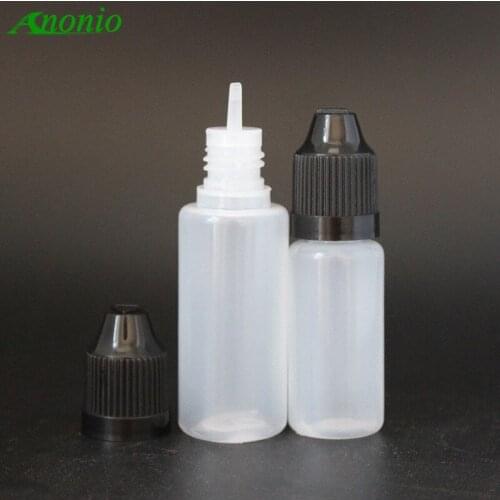1200 Pcs 20 ml Plastic Dropper Bottles With Childproof Caps & Tips Child Safe New PE LDPE For E Liquid Eye dropper bottles