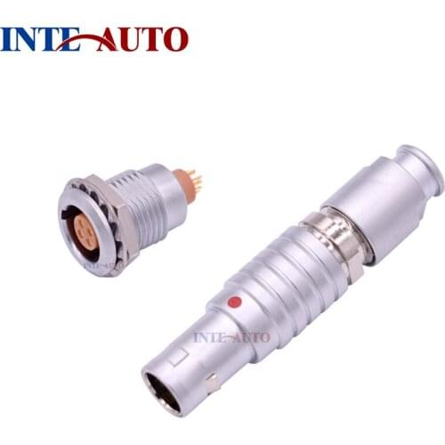 4 pins small cable male female connector,Circular metal push pull plug socket, M9 size FTGG.0B.304 EZGG.0B.304