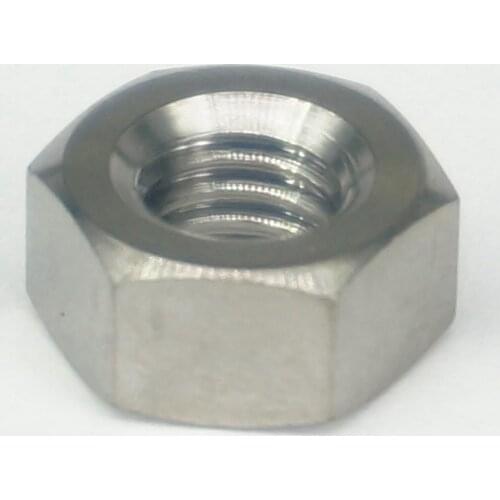 4) M5x0.8/M6x1/M8x1.25/M10x1.25 TC4 GR5 Ti Titanium Hex Head Screw Nuts