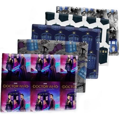 50*145cm Bullet Textured Magical Doctor Who Liverpool Patchwork Tissue Kids home textile