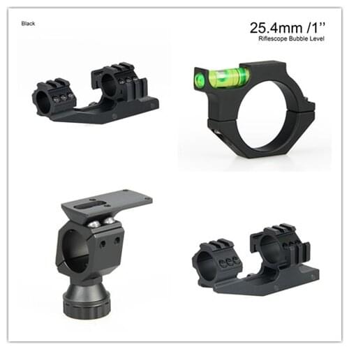 Promotion hunting accessories 25.4mm double ring rifle scope mount 30mm mount rings tactical riflescope mount bubble level