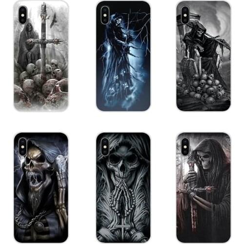Accessories Phone Shell Covers Grim reaper skull skeleton For Samsung Galaxy S2 S3 S4 S5 Mini S6 S7 Edge S8 S9 S10E Lite Plus