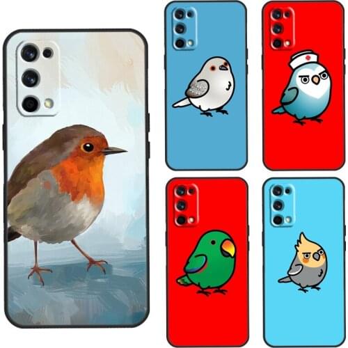 Chubby Bird Case For Realme 6 7 8 Pro 7i C3 C21 GT Q3 Pro Phone Cover For OnePlus 9 Pro 7 Nord 7T 8T