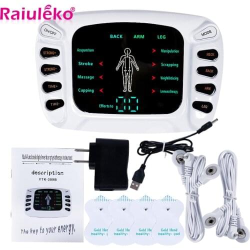 TENS Electric Massager Muscle Stimulator EMS Acupuncture Body Massage Digital Therapy Machine Electrostimulator Health Care