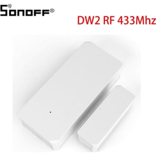 Itead SONOFF DW2 RF 433Mhz Wireless Door Window Sensor Notification Alerts Smart Scene Home Security Works With Sonoff RF Bridge