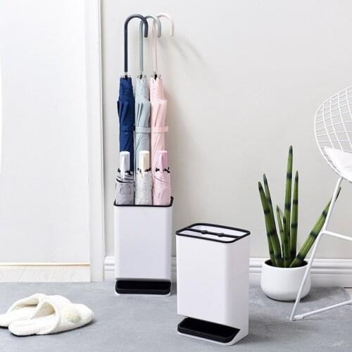 Creative plastic umbrella storage rack removable anti-skid anti-dumping anti-dumping six-hole grid long handle umbrella stand