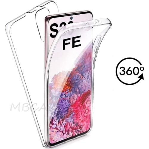 Double Silicone Case For Samsung S20 FE 5G S10 Lite Full Body 360 Front Back TPU Cover On Galaxy Note 20 Ultra Note 10 Plus Capa